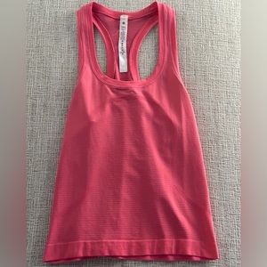 Lululemon Sonic Pink Racerback swiftly tank